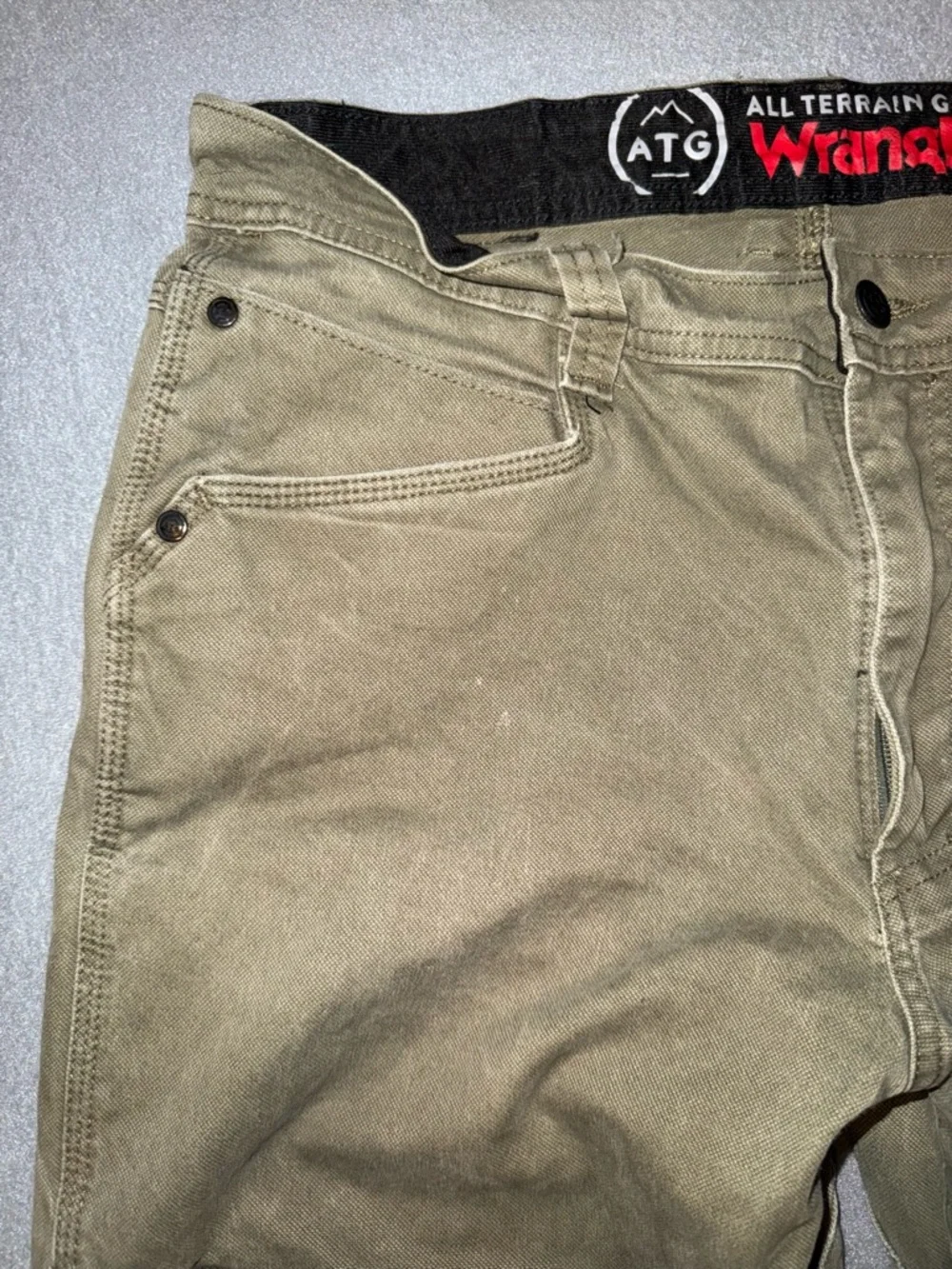 Wrangler All Terrain Gear Olive Green Utility Pants
